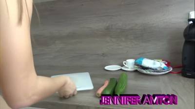 Jennifer - Horny Girl Has A Taste Of Vegetables - Jennifer Amton - hclips.com
