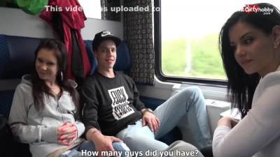Raunchy Foursome Love Making In Public Train - hclips.com