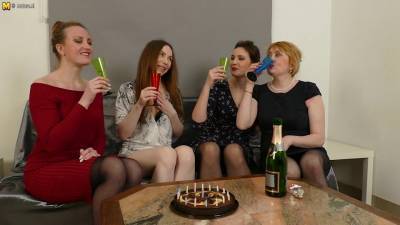 These Four Housewives Go All The Way At Their Party - MatureNL - hotmovs.com - Netherlands