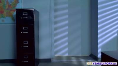 Sunny Lane - Busty Teacher Screwed And Facialed In The Bathroom - hotmovs.com