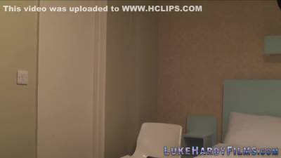 Brit Blonde In Fishnets Gobbles - Luke Hardy - hclips.com