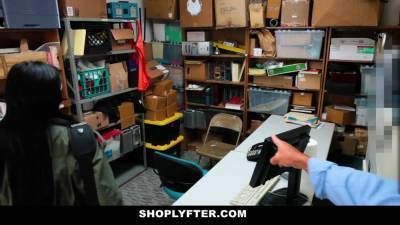 Alex - Shoplyfter - lean teenage (Alex Harper) blackmailed and stripped down - sexu.com