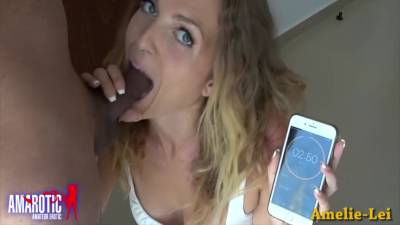 The 3-minute Blowjob Bet With Amelie Lei - hclips.com