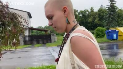 Baldhead And Hairless Pussy Rebel Punk Girl Outdoor Sex - hotmovs.com