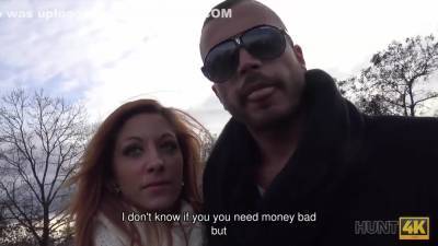 Awesome Ginger Satisfies Stranger And Earns Some Cash - hotmovs.com - Czech Republic