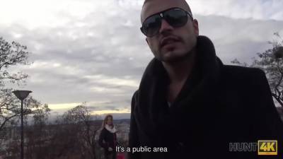 Awesome Ginger Satisfies Stranger And Earns Some Cash - hotmovs.com - Czech Republic