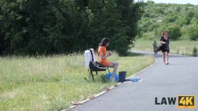 Ashley Ocean - Ashley Ocean - Sucks Officers Cock To Get Out Of A Cage - hotmovs.com - Czech Republic