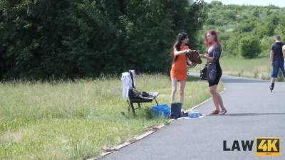 Ashley Ocean - Ashley Ocean - Sucks Officers Cock To Get Out Of A Cage - hotmovs.com - Czech Republic