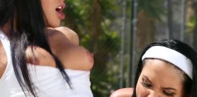 Bruce Venture - Missy Martinez - Titted Digital Playground - Tennis Coach Gets Balls Licked By 2 Latinas - theyarehuge.com