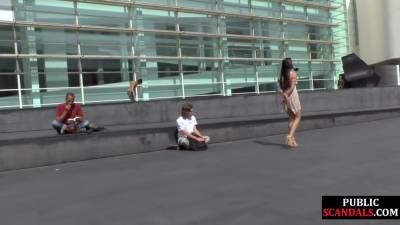 Real newbie gets public spanked and facefucked before jizz - hotmovs.com