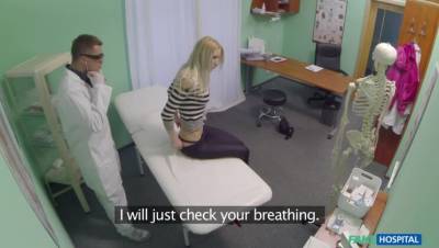 Doctor Gives Gorgeous Blonde A Dose Of Cock - porntry.com