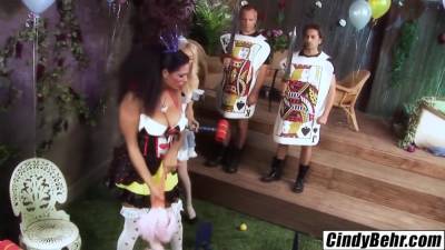 Cindy Behr - Naughty milf Cindy Behr blows off some steam with orgy - hotmovs.com