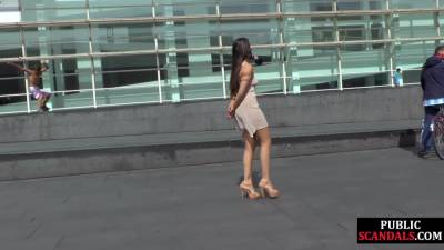 Real newbie gets public spanked and facefucked before jizz - txxx.com