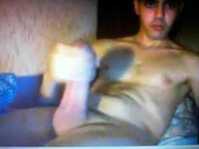 smooth turkish guy wanking huge thick cock on cam - nvdvid.com - Turkey