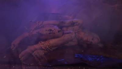 Ariana Jollee And Ariana Marie - Darkhair Whore With Ripped Fishnets And - hotmovs.com