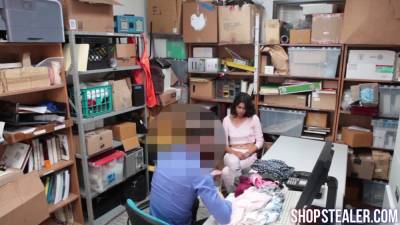 Pretty Shoplifter Kat Arina Giving Head and Pounded - sexu.com