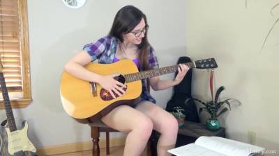 Ember Stone - Blue Plaid Purple Bra - hotmovs.com