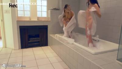 Lesbian Nanny Caught Copulated In Front Of Girlfriend With Hime Marie - hotmovs.com