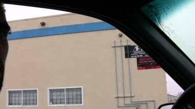 Sexy Babe In A Car - nvdvid.com