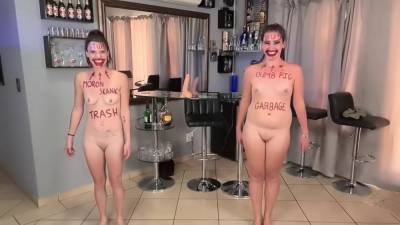 Two Stupid Sluts Degrading Themselves - upornia.com