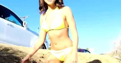 Sensual young brunette lady Sara getting penetrated - nvdvid.com