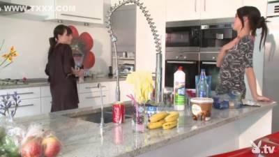 Lesbian Sleepover - Kitchen Ep3 - upornia.com