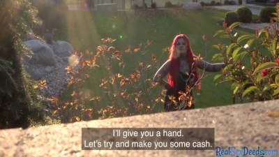 Sabien Demonia In Public Sex With Busty Goth Neighbour - hclips.com