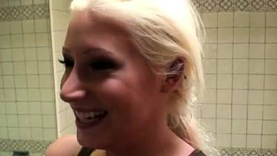 Blonde Babe with hug tits - nvdvid.com