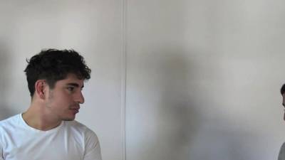 Amateur latin teens Rocco and Emanuel on bareback casting - nvdvid.com