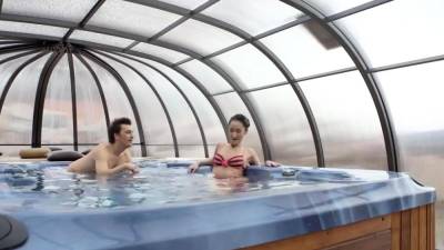 VIP4K. Slim brunette is in the mood for sensual sex - nvdvid.com