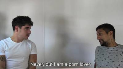 Amateur latin teens Rocco and Emanuel on bareback casting - icpvid.com