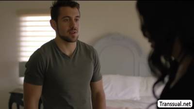 TGirl loves when she gets bang in cowgirl - fetishpapa.com