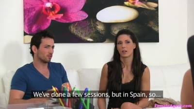 Alexa - Sexy threesome with Spanish couple - porntry.com - Spain