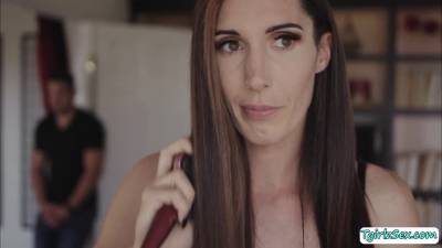 Busty Tgirl lets stepson fuck her wet ass - fetishpapa.com