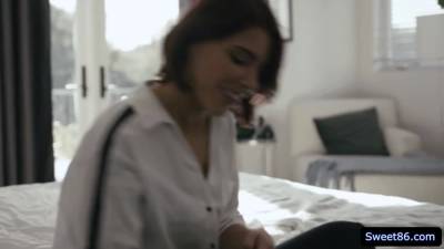 Lacy Lennon - Lacey Lennon uses a dildo in Adriana Chechiks juicy asshhole - fetishpapa.com