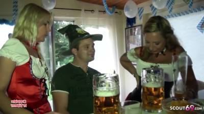 Two German Milfs Seduce To Fuck At Oktoberfest - Young Boy - hclips.com - Germany