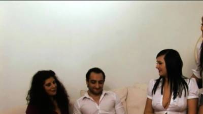 CFNM UK mistresses milking small penis - nvdvid.com - Britain