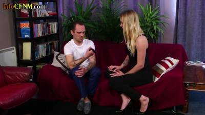 CFNM femdom shares her hubby with cocksucking british babes - hotmovs.com - Britain