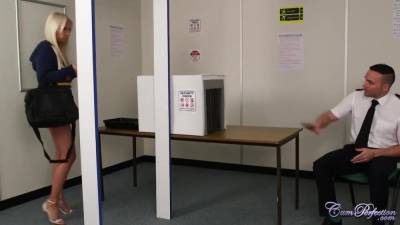 Carla Cox In Airport Security Facial - hotmovs.com