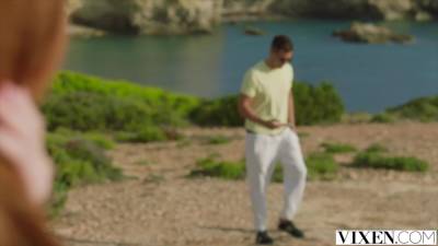 VIXEN Petite redhead Lottie has passionate affair on vacay - txxx.com