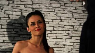 Classy clothed brunette - webmaster.drtuber.com