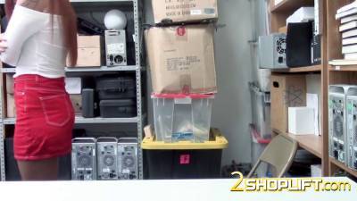 Hot shoplifter babe is horny and ready to be fucked hard. - sexu.com