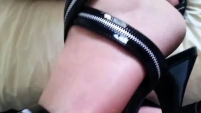 Footjob and Cum on High Heels - webmaster.drtuber.com