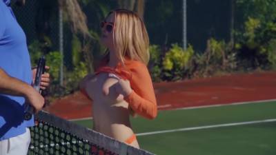 Cadence Lux - J.Mac - Banged On The Tennis Court - Cadence Lux, J Mac And Kara Lee - upornia.com