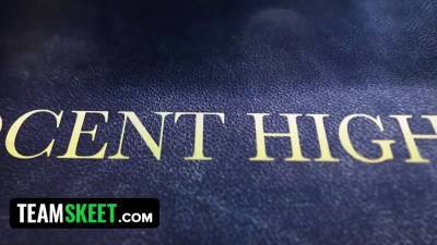 Cheating college girl made to smoke teachers knob - sexu.com