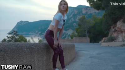 Blonde College Student Gets Oiled And Gaped - upornia.com