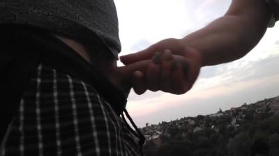 Jerking Off And Sucking My Cock On The Street - hclips.com