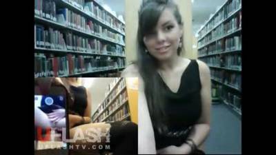 Masturbating In Public School Library On Webcam - sunporno.com