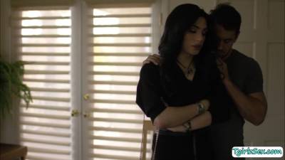 Gorgeous TS lets ex boyfriend fuck her ass - fetishpapa.com