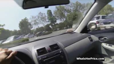 Curly busty redhead teen picked up and fucked hard for money - sexu.com